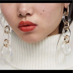 Acrylic link earrings